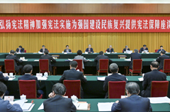 趙樂際出席&ldquo;弘揚憲法精神，加強憲法實施，為強國建設、民族復興提供憲法保障&rdquo;座談會并講話