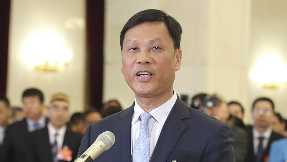 全國(guó)人大代表符宣朝接受采訪(fǎng)