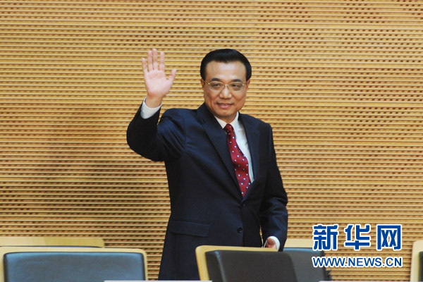 5月5日，中國國務院總理李克強在位于亞的斯亞貝巴的非洲聯盟總部發表題為《開創中非合作更加美好的未來》的演講。 新華社記者 謝環馳 攝 