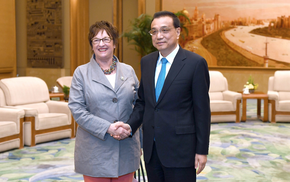 李克強會見德國總理特別代表、經濟和能源部長齊普里斯